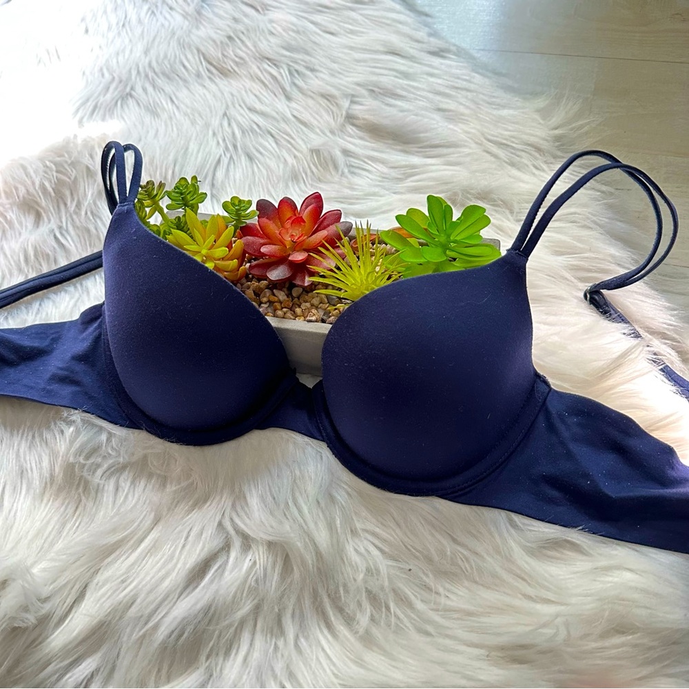 Aerie Sunnie Demi Lightly Padded Underwire Push Up Bra, 32B
